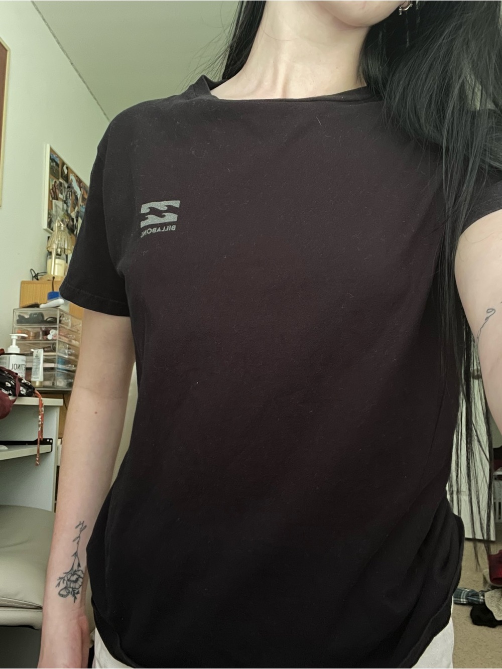 Billabong Black Logo Crew Neck T-Shirt